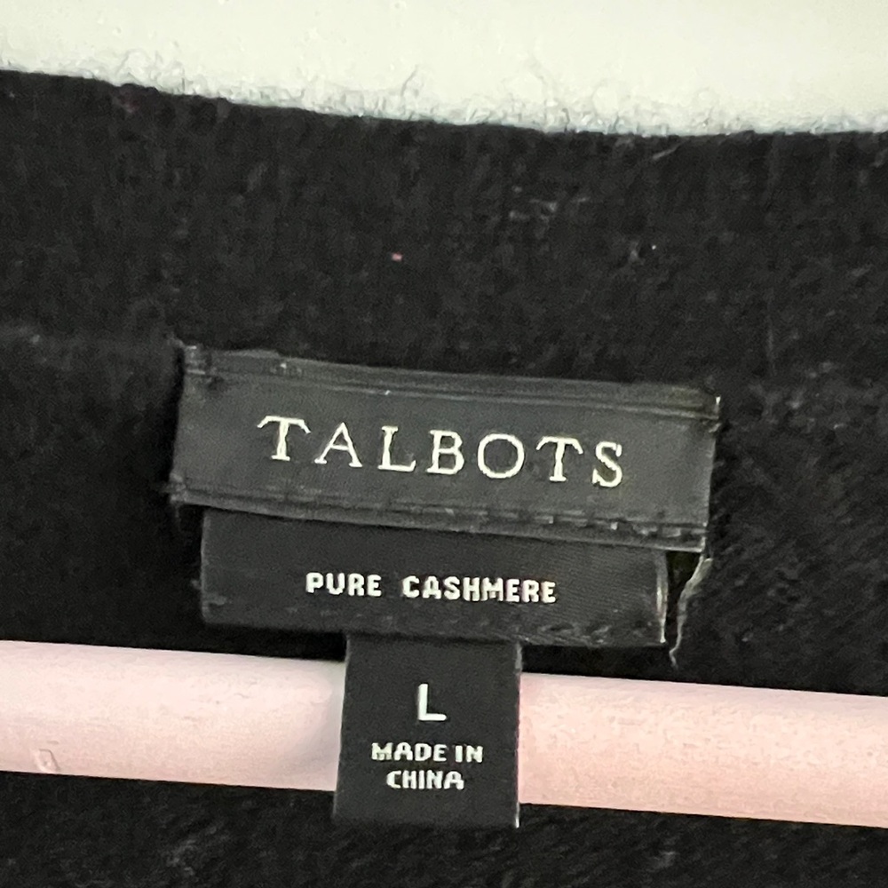 Talbots Black V-Neck Pullover - image 2